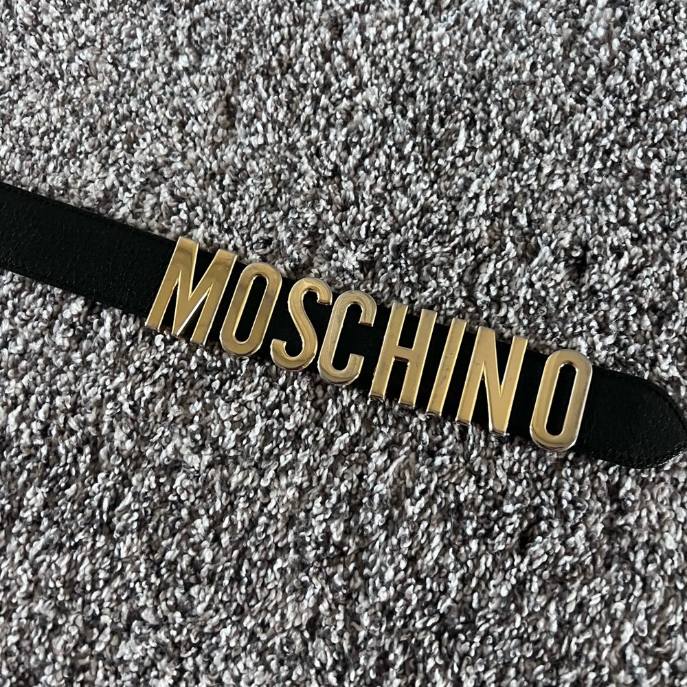BLACK MOSCHINO BELT